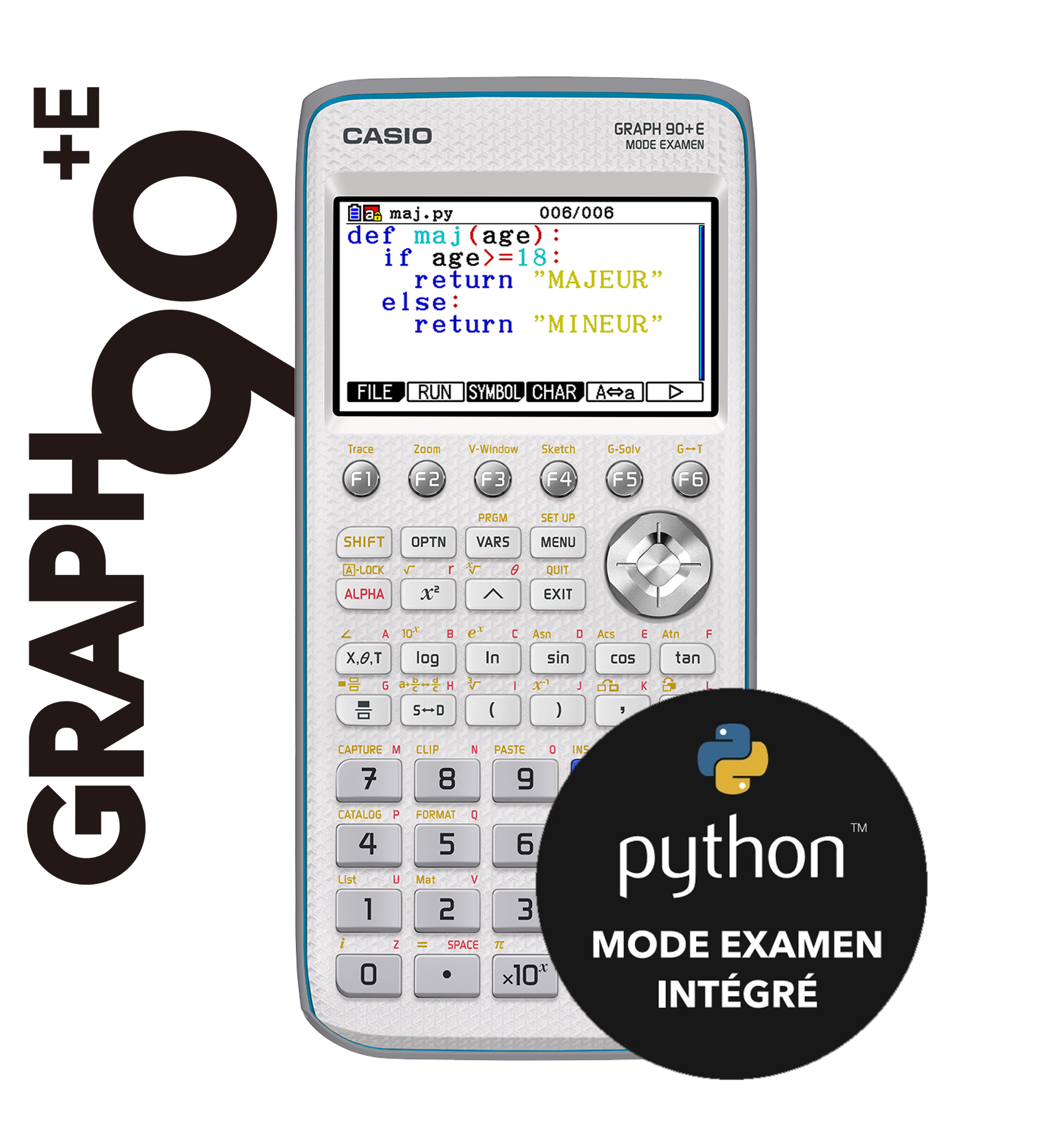 Calculatrice graphique Graph 90+E et son émulateur* (licence individuelle – version Windows ou Mac